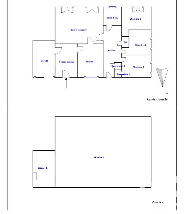 Maison - 105 m² - 4 pièces