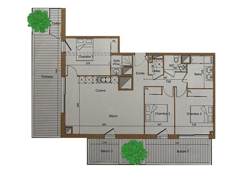 Appartement - 83 m² - 4 pièces