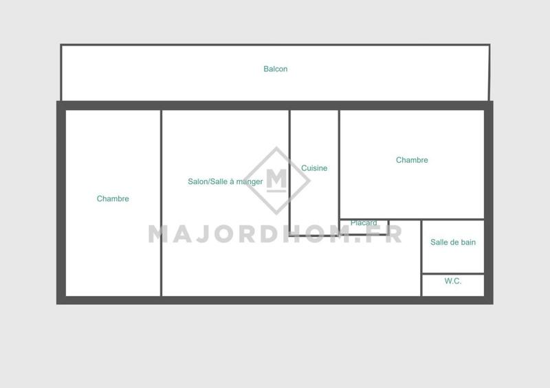 Appartement - 54 m² - 3 pièces