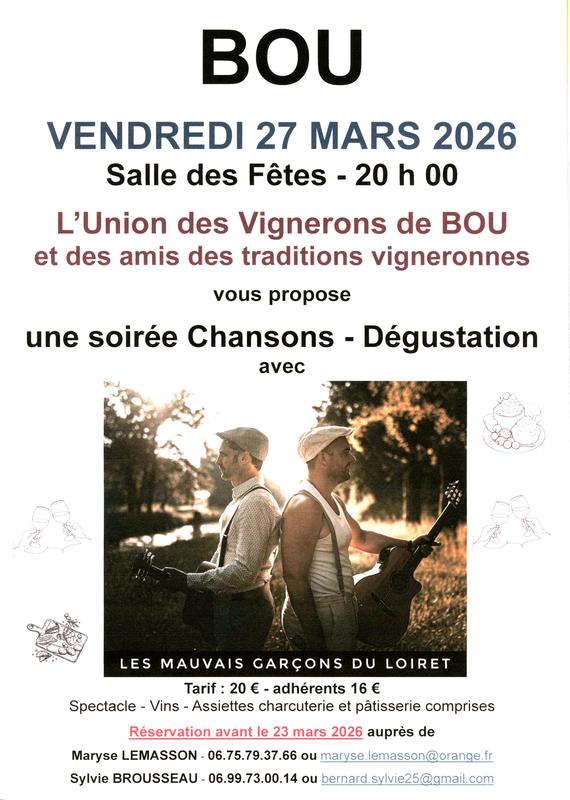 soirée Chanson-Dégustation