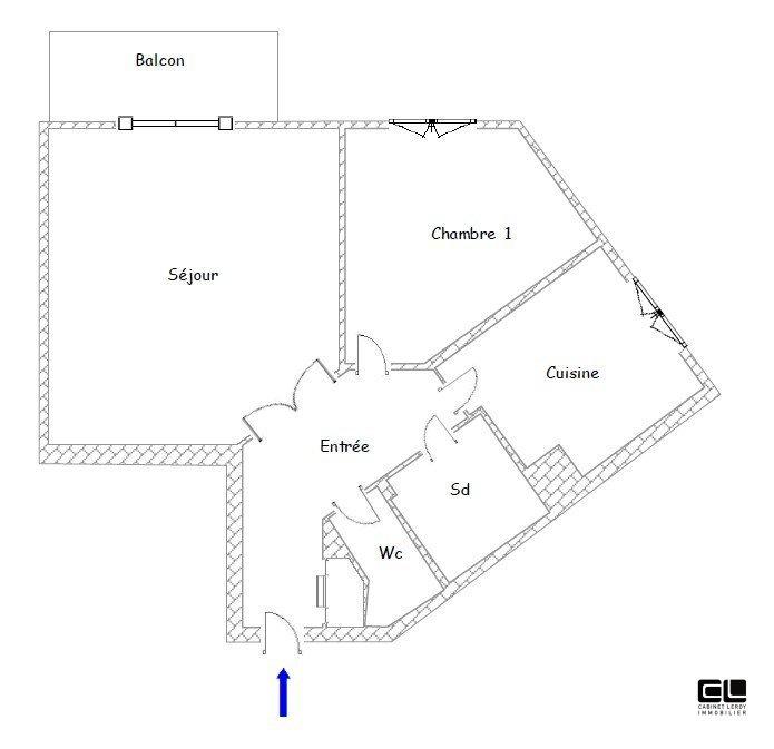 Appartement - 52 m² - 2 pièces
