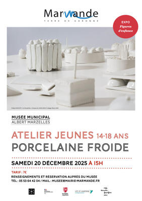 Atelier Jeunes au Musée Marzelles - Porcelaine froide