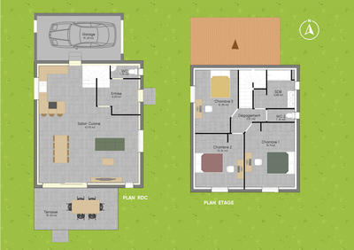 Maison - 110 m² - 5 pièces