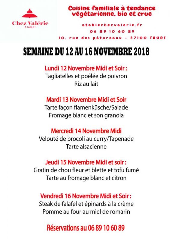 A Table "Chez Valérie"