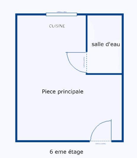 Appartement - 11 m² - 1 pièce