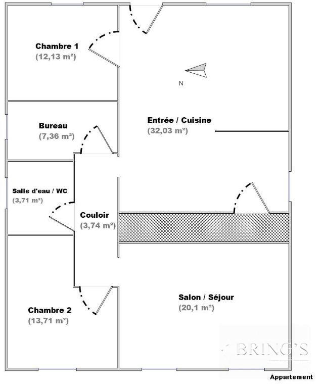 Appartement - 93 m² - 4 pièces