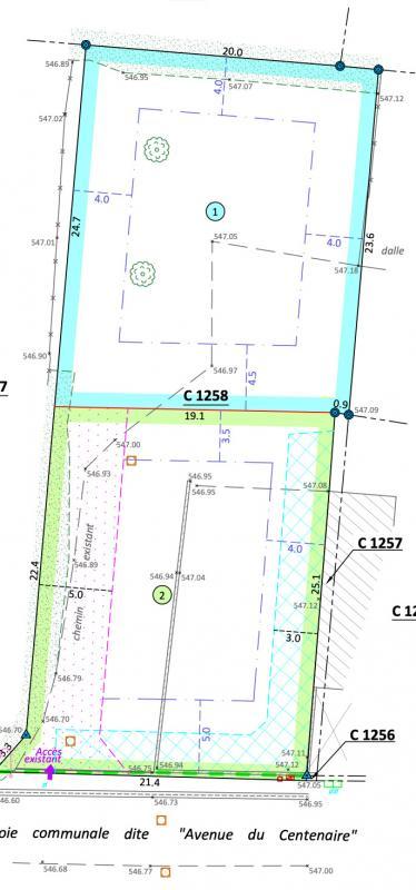 Terrain constructible - 484 m²