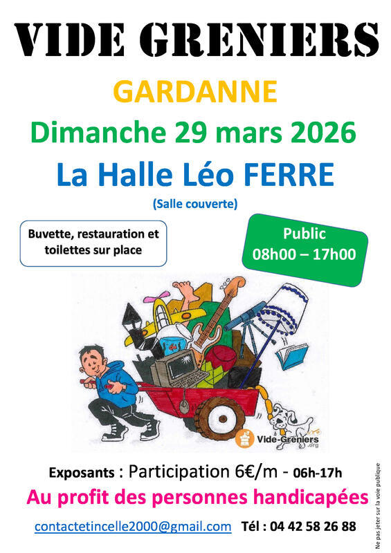 Vide greniers au profit des personnes handicapées