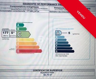 Appartement - 63 m² - 3 pièces