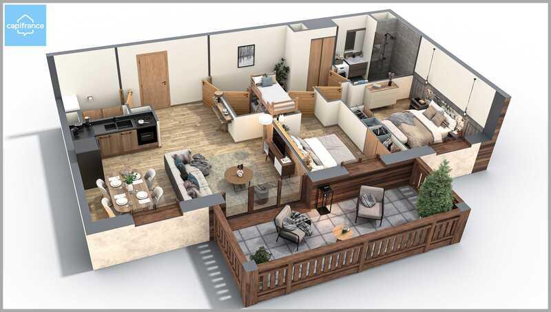 Appartement - 62 m² - 3 pièces