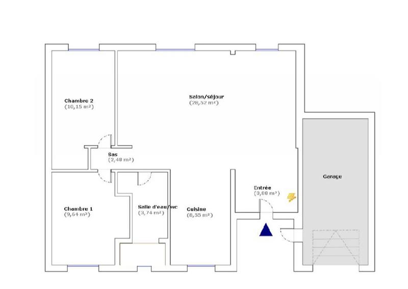 Maison - 66 m² - 3 pièces