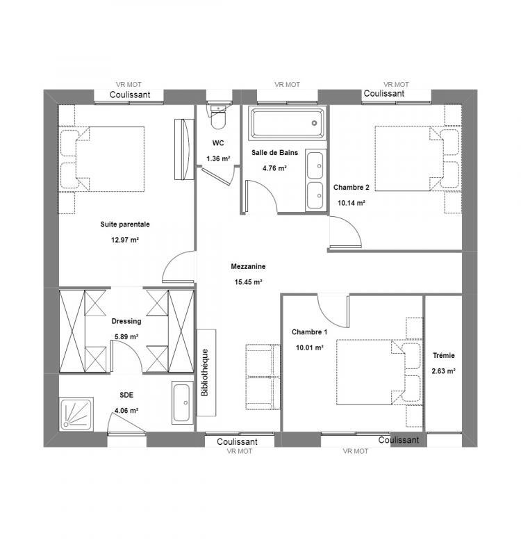 Maison - 129 m² - 5 pièces