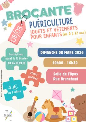 Brocante puericulture/jouets/vêtements pour enfants
