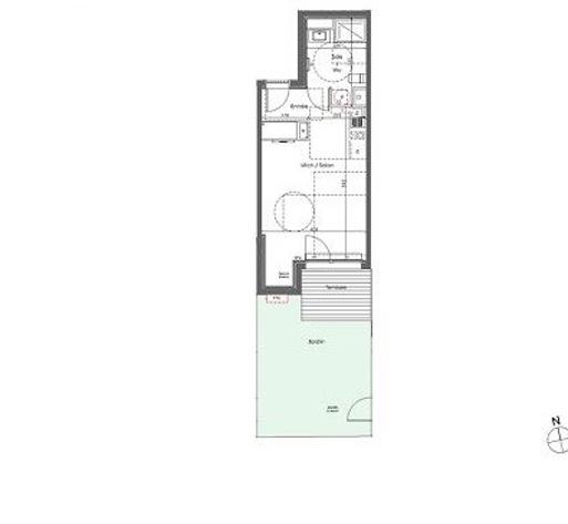 Appartement - 32 m² - 1 pièce