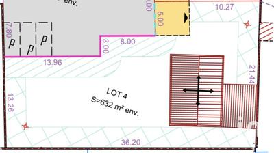 Terrain - 632 m²
