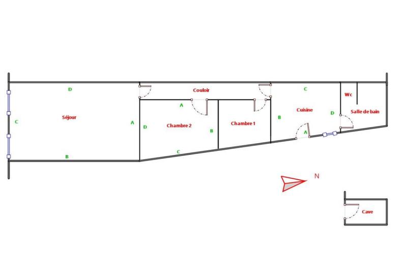Appartement - 66 m² - 3 pièces