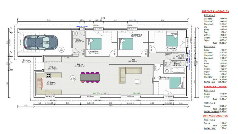 Maison - 126 m² - 5 pièces