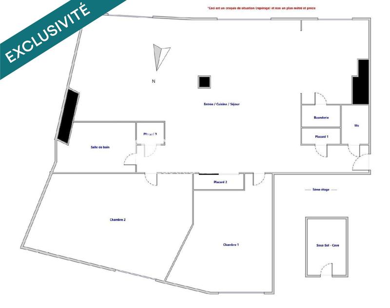 Appartement - 76 m² - 3 pièces