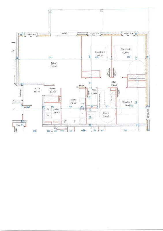 Appartement - 83 m² - 4 pièces