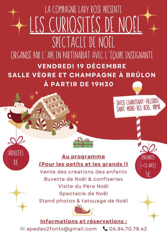 Spectacle de Noël Ape des Deux Fonts