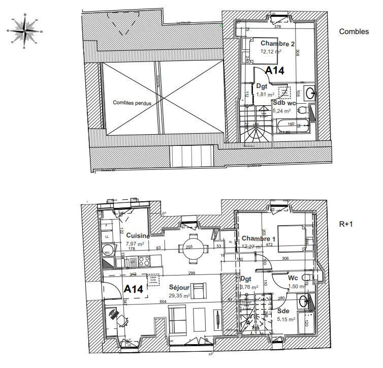 Appartement - 79 m² - 3 pièces