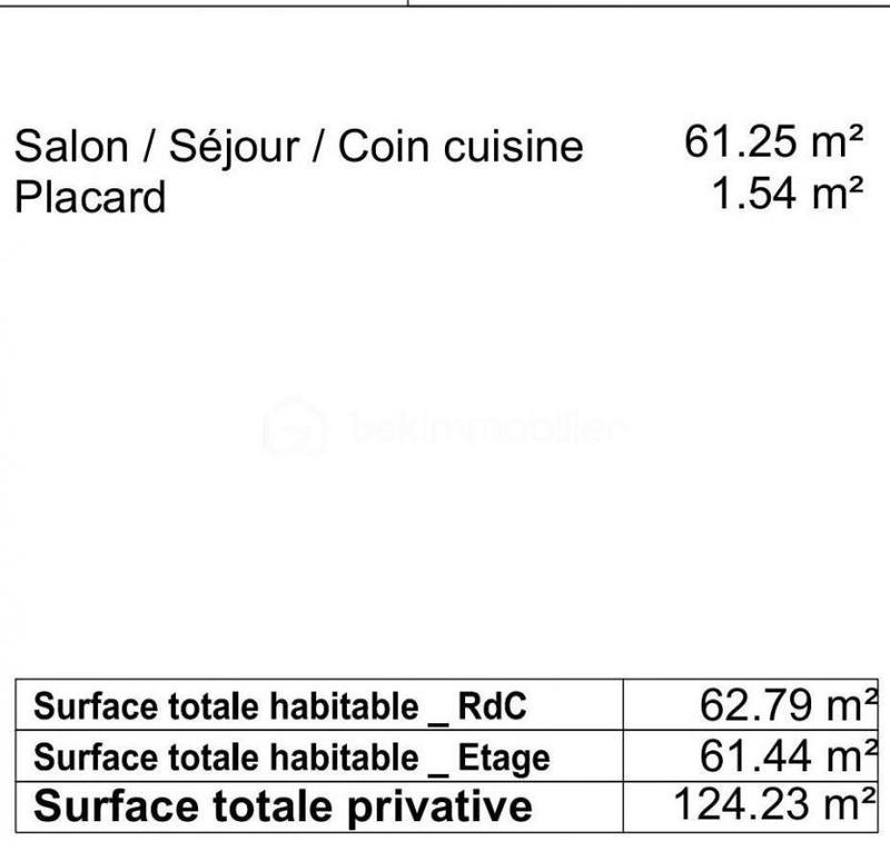 Maison - 124 m² - 4 pièces