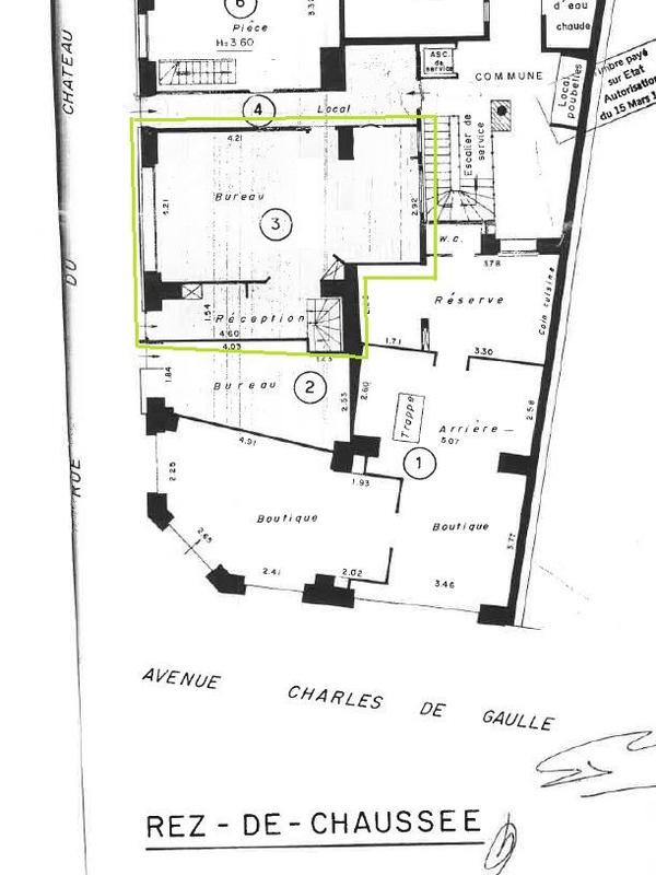 Bureau - 50 m² - 2 pièces