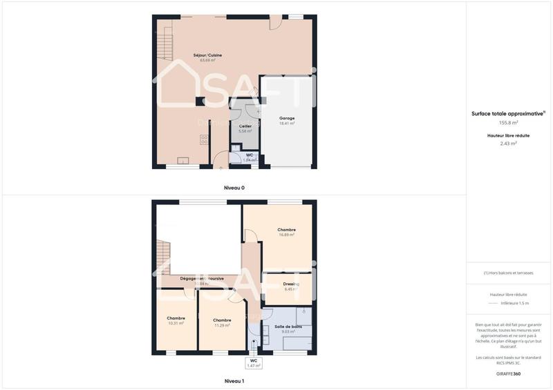 Maison - 140 m² - 4 pièces