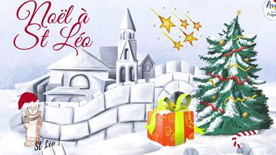 Feu d'artifice au marché de Noël