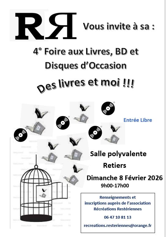 4ème foire aux livres, bd et disques d'occasion