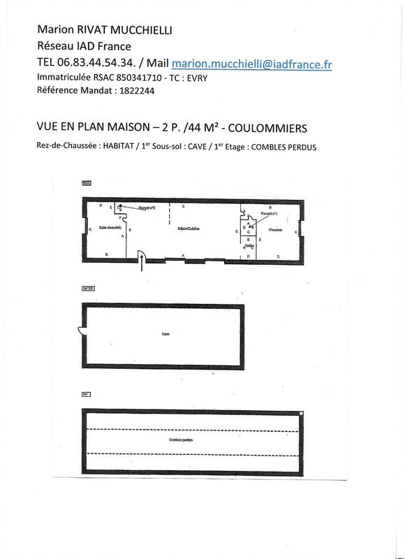 Maison de ville - 43 m² - 2 pièces