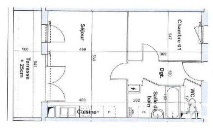 Appartement - 40 m² - 2 pièces
