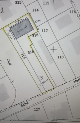 Terrain constructible - 941 m²