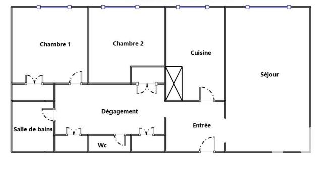 Appartement - 60 m² - 3 pièces