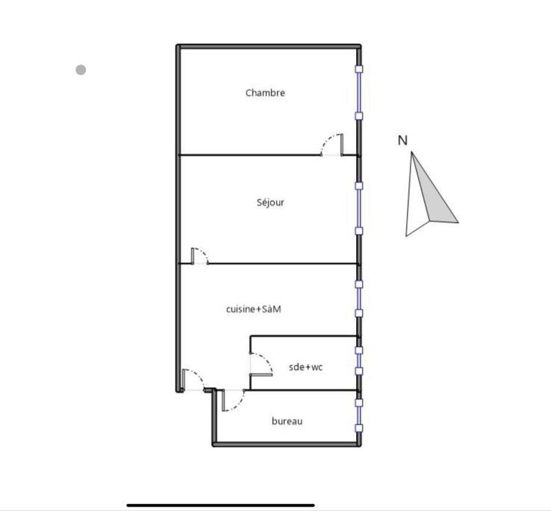 Appartement - 37 m² - 3 pièces