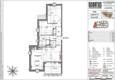 Appartement - 69 m² - 3 pièces