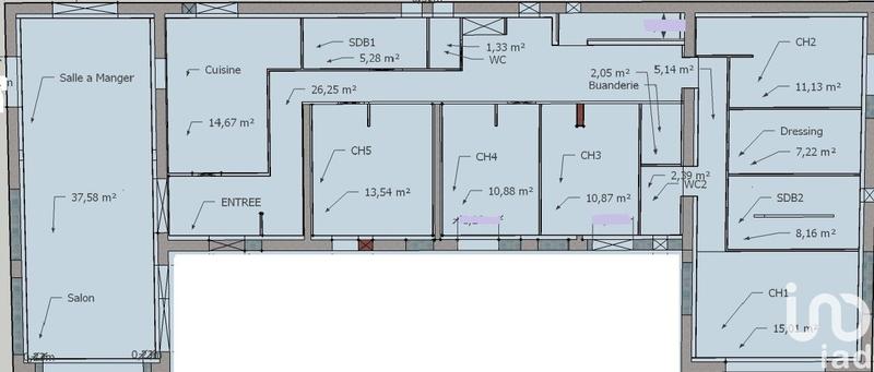 Maison - 178 m² - 6 pièces