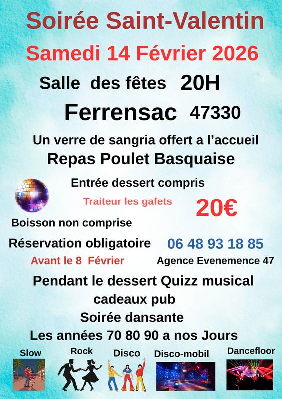 Soirée saint valentin