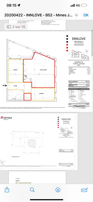 Appartement - 66 m² - 3 pièces