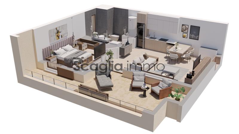 Appartement - 49 m² - 2 pièces