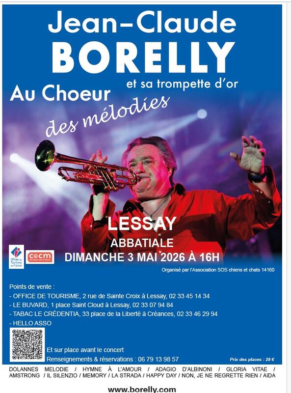 Jean-Claude Borelly et sa Trompette d'Or à l'abbatiale de Lessay