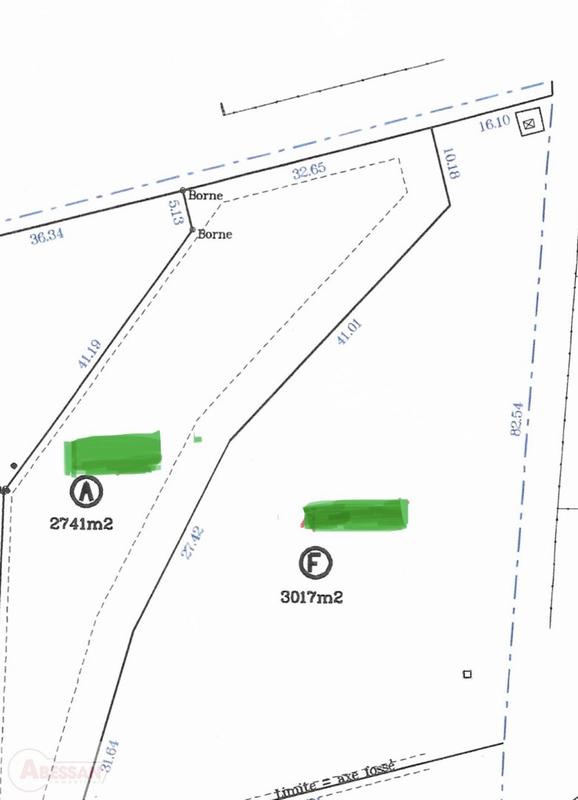Terrain constructible - 3 020 m²