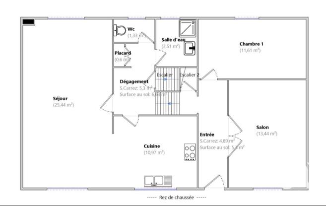 Maison - 135 m² - 7 pièces