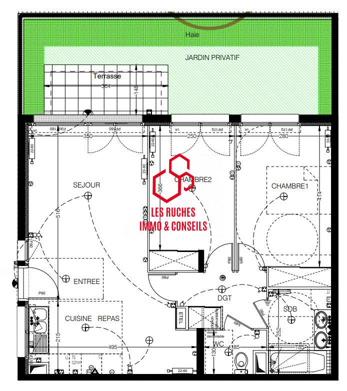 Appartement - 63 m² - 3 pièces
