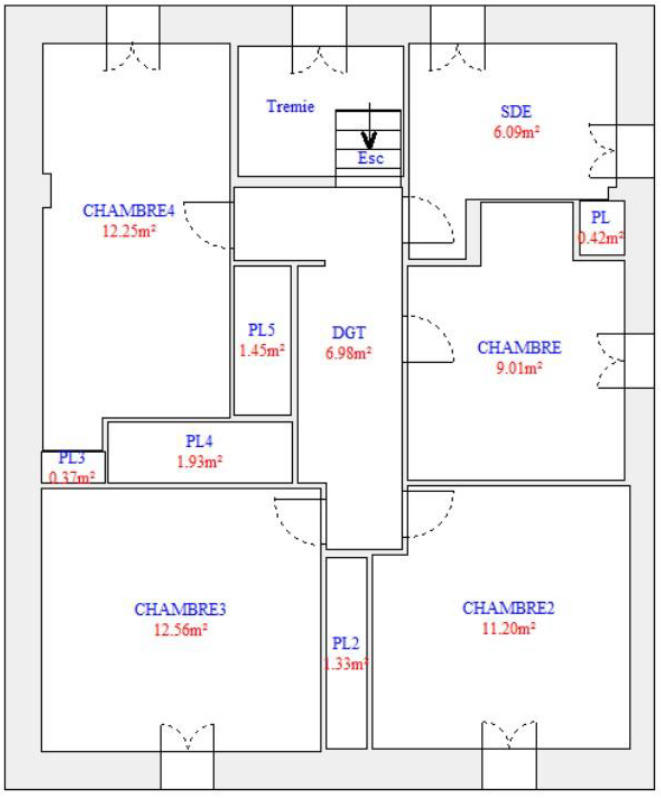 Maison de ville - 123 m² - 5 pièces