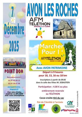 Marcher pour l'Afm-Téléthon