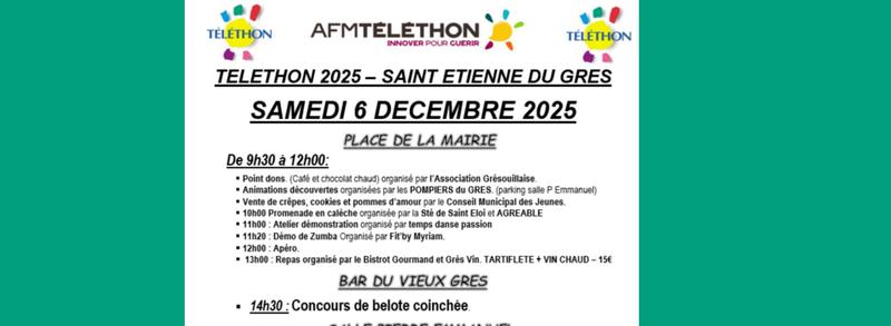 Téléthon à Saint-Etienne-du-Grès