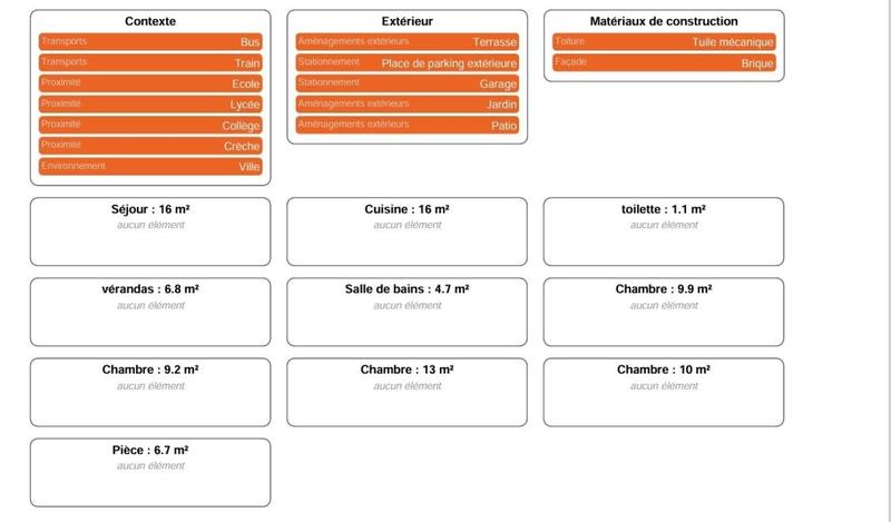 Maison de ville - 76 m² - 5 pièces