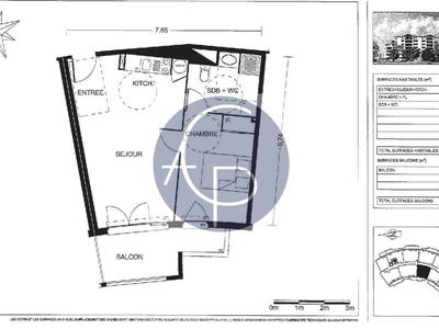 Appartement - 44 m² - 2 pièces