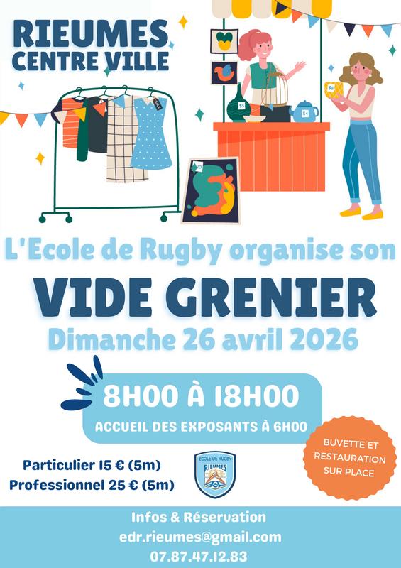 Vide grenier de l'ecole de rugby